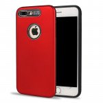 Wholesale iPhone 8 Plus / 7 Plus Strong Armor Case with Hidden Metal Plate (Red)